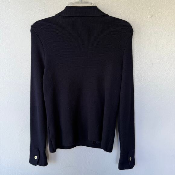 Adrienne Vittadini size P/M Blue gold hardware sweater - Picture 8 of 11